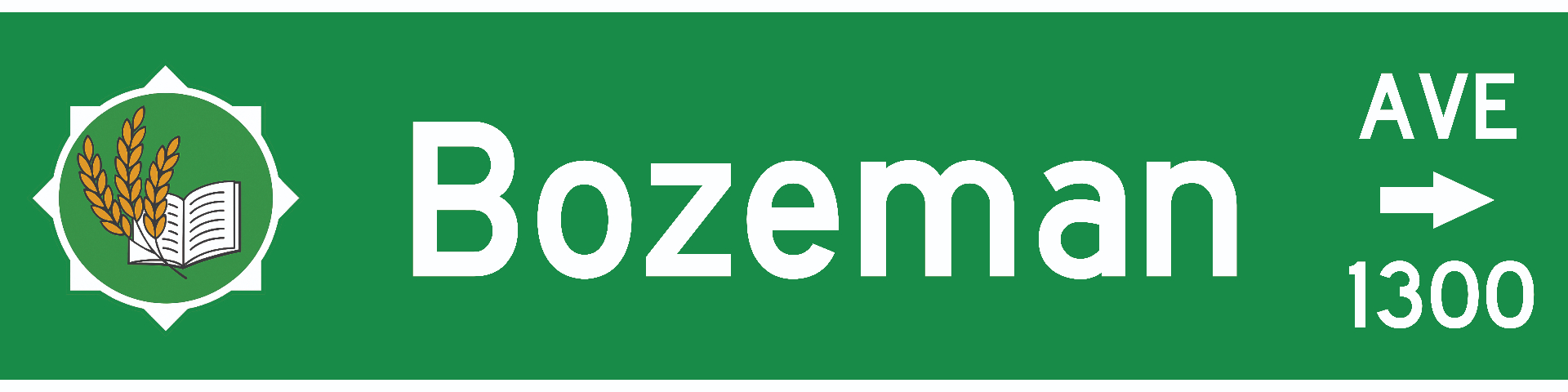Bozeman, MT street sign keychain