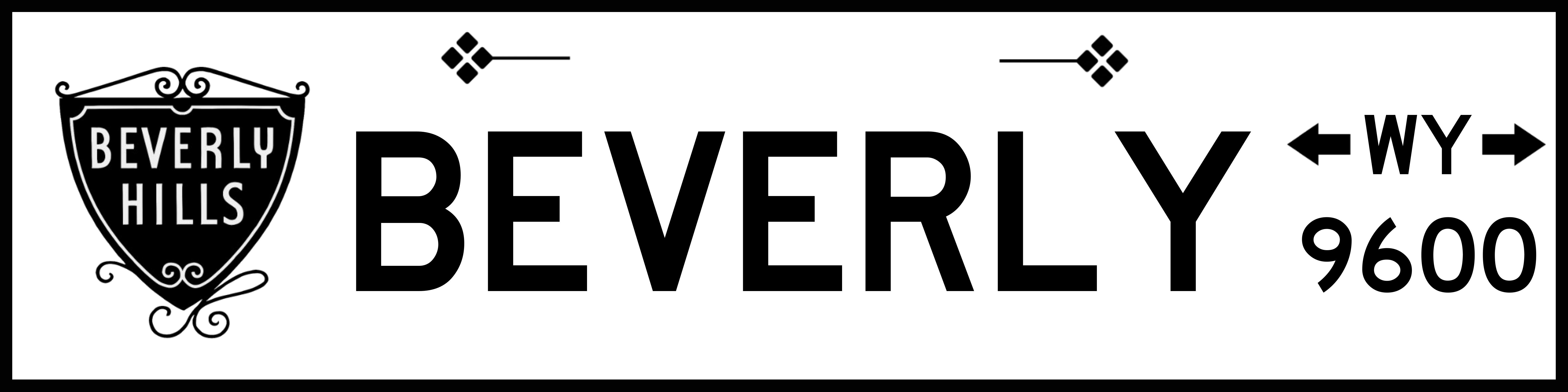 Beverly Hills, CA street sign keychain