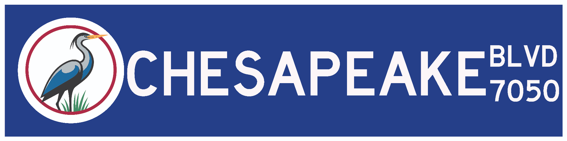 Chesapeake, VA street sign keychain