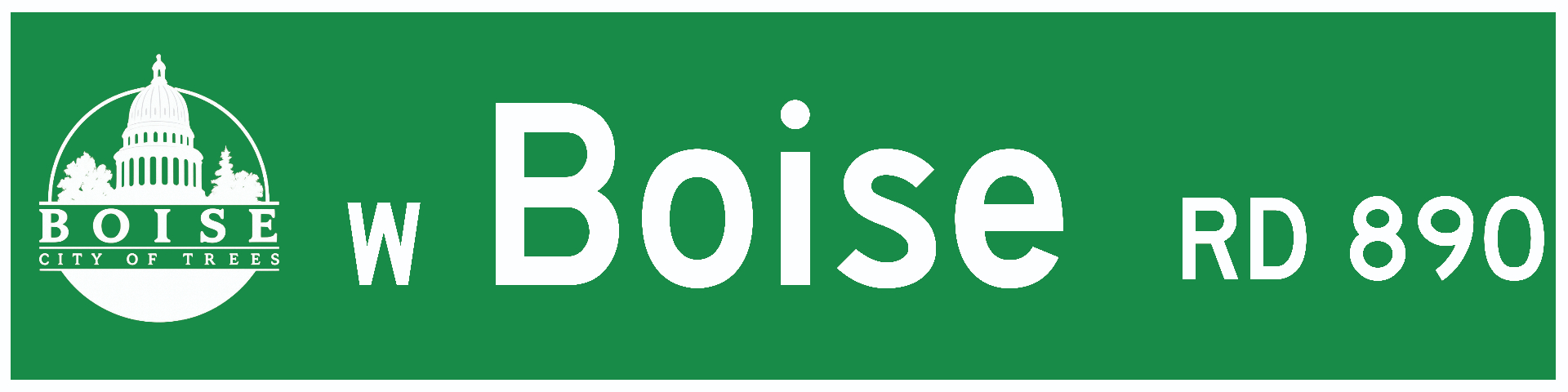 Boise, ID street sign keychain