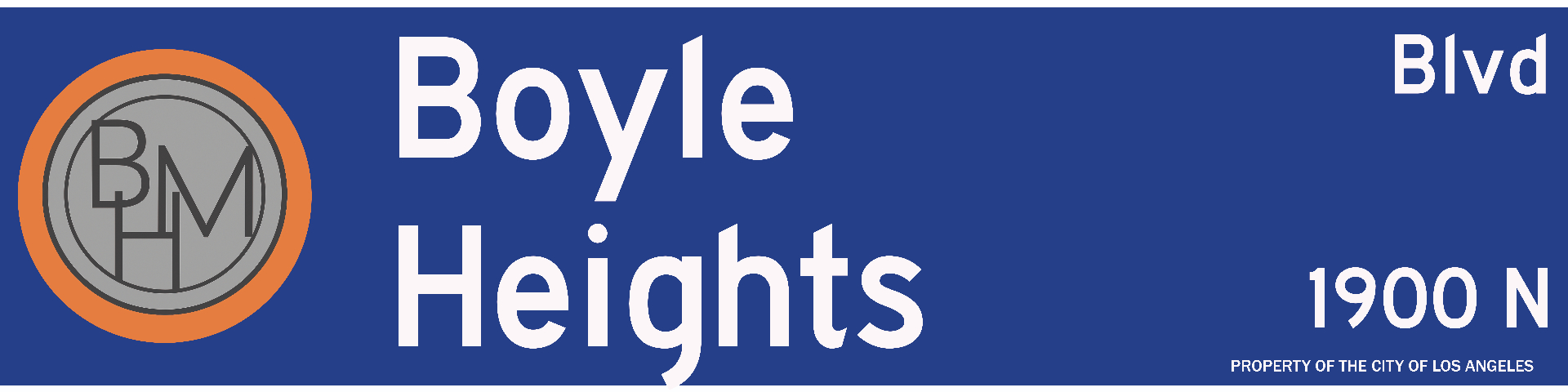 Boyle Heights, CA street sign keychain