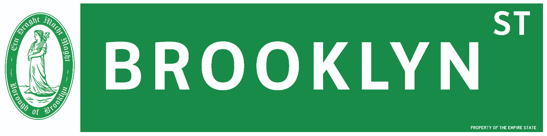 Brooklyn, NY street sign keychain