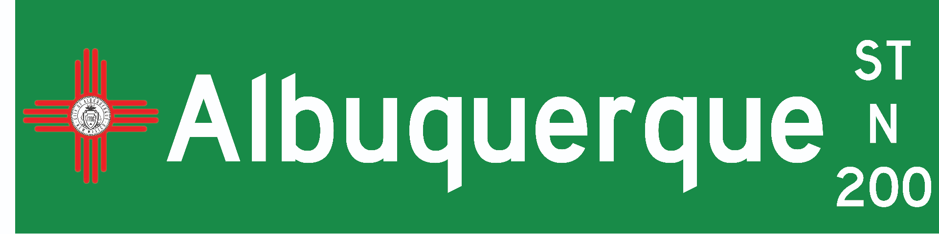 Albuquerque, NM street sign keychain