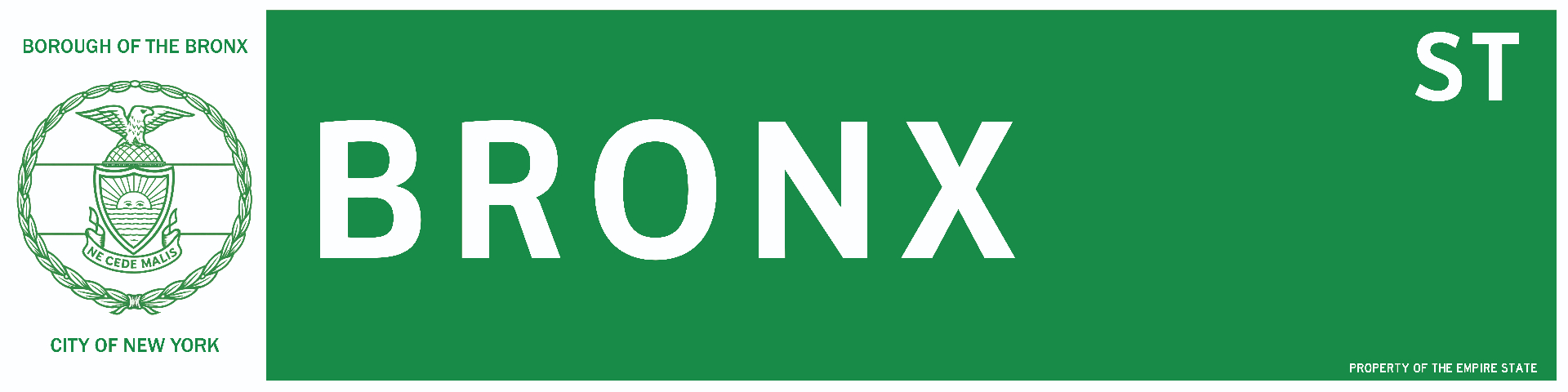 Bronx, NY street sign keychain