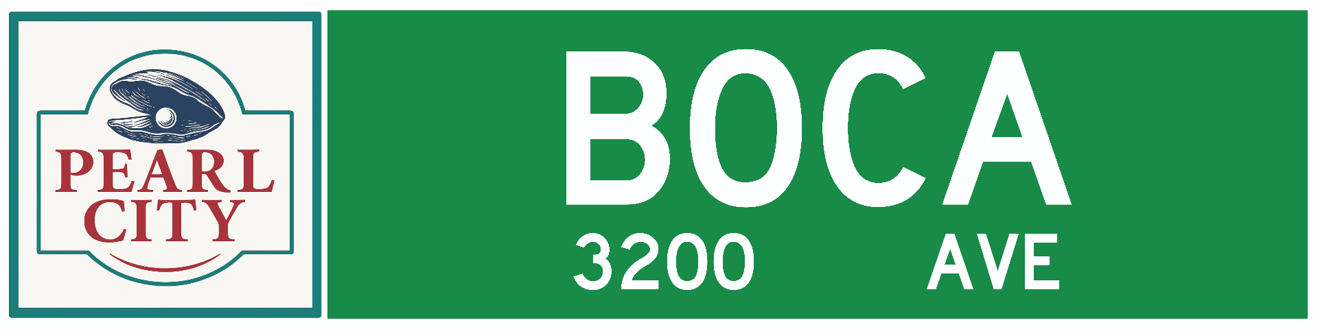 Boca Raton, FL street sign keychain